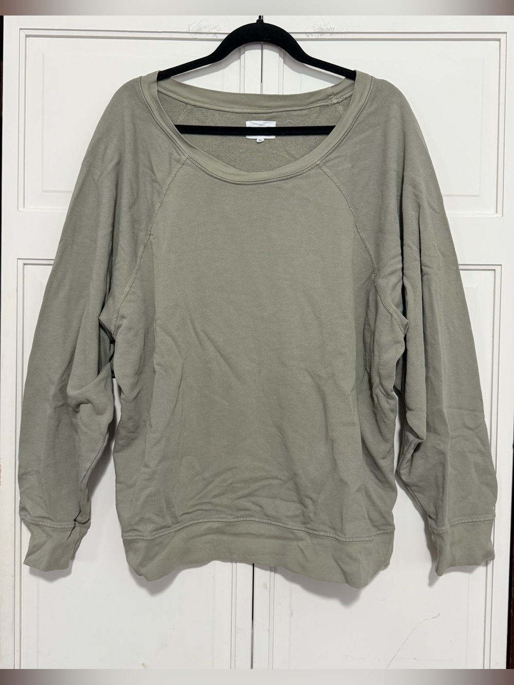 Mate the Label organic cotton pullover sweatshirt Womens size 3X green